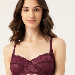 DressBerry Floral Non Padded T-Shirt Lace Bra-image-87