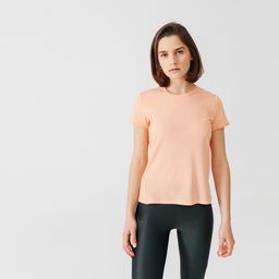Women Running Breathable T-Shirt Soft - orange-image-52