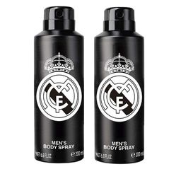 Real Madrid Men Pack Of 2 Black Deodorant- 200ml Each-45