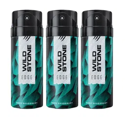 Wild Stone Men Pack of 3 Edge Deodorant - 150 ml Each-16