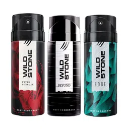Wild Stone Men Pack of 3 Deodorant - 150 ml Each-17
