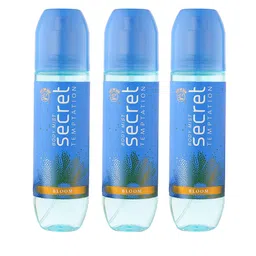 Secret Temptation Women Set Of 3 Bloom Long Lasting Body Mist - 120ml Each-4