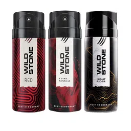 Wild Stone Men Pack of 3 Deodorant - 150 ml Each-68