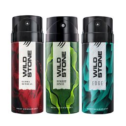 Wild Stone Men Pack of 3 Deodorant - 150 ml Each-70