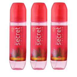 Secret Temptation Women Set Of 3 Bold Long-Lasting Body Mist - 120ml Each-24