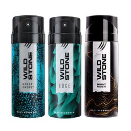 Wild Stone Men Pack of 3 Deodorant - 150 ml Each-15