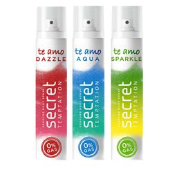 Secret Temptation Women Pack Of 3 Te Amo Dazzle, Aqua & Sparkle Perfume Body Spray 120 ml-51