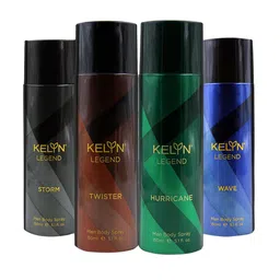 KELYN Men Set of Legend Twister, Storm, Wave & Hurricane Body Spray - 150 ml Each-51