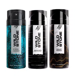 Wild Stone Men Pack of 3 Deodorant - 150 ml Each-23