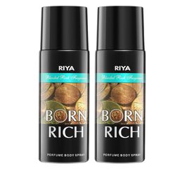 RIYA Set Of 2 Born Rich Deodorants - 200 ml Each image 3