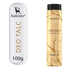Ramsons Set Of 2 Deo 200ml Each- Red ZX All Rounder & Black Thunder with Exotica Talc 100g image 3