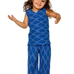 Tiny Bunnies Girls Pure Cotton Top With Trousers Set-image-101