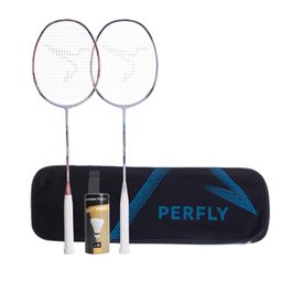 BADMINTON ADULT RACKET BR LITE 900 SET WHITE BORDEAUX-image-28
