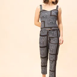 MILU MADAN Printed Pure Cotton Top With Trouser & Shrug-picture-26