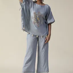 ARPITA SULAKSHANA Embroidered Kaftan Top With Trouser-55