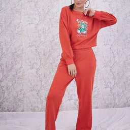 Athena Graphic Printed Sweatshirt With Straight Trousers Co-Ords-picture-3