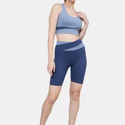 PLUMBURY Sleeveless Knitted Sports Bra & Shorts Tracksuit-picture-24