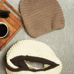 The Bro Code Men Self Design Woollen Beanie With Mufflers-picture-41
