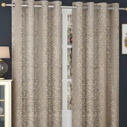 B' Decorlish Grey Set of 2 Black Out Long Door Core-18