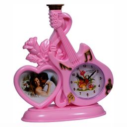 Sigaram Pink Textured Regular Table Clock-image-29