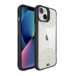 DailyObjects Black & Off White Printed Come Hither Hybrid Clear iPhone 13 Mini Phone Case-10