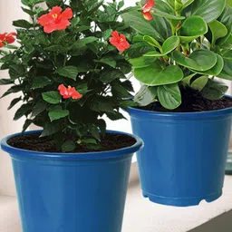 Kuber Industries Blue 4 Pieces Durable Planters-20