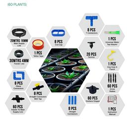 Cinagro Drip Irrigation Kit -60 Plants-31