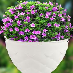Kuber Industries 3Pcs Diamond Flower Pot with Chain-10
