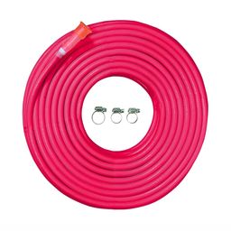 Cinagro Pink Puncture-Resistant & Light-Weight Hose Pipe with Tap Adapter & Clamps-32