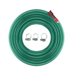 Cinagro Green Puncture-Resistant & Light-Weight Hose Pipe With Tap Adapter & 3 Clamps-49