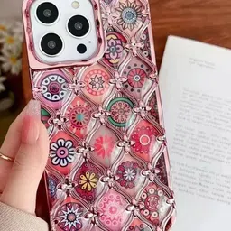 Luxury KaseLK125 Electroplated Shell Star Flower Pattern iPhone 14 Pro Max Back Case-image-36