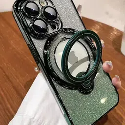 Luxury Kase LK150 Glitter Magnetic Bracket Stand Mag-Safe iPhone 14 Pro Max Back Case-image-36