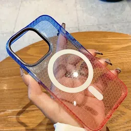 Luxury Kase LK080 Abstract Printed iPhone 13 Pro Fashion Gradient Color Back Case-46