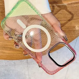 Luxury Kase LK080 Fashion Gradient iPhone 15 Pro Back Case-12