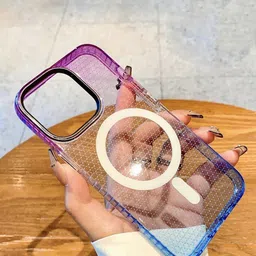 Luxury Kase LK080 Abstract Printed iPhone 15 Pro Fashion Gradient Color Back Case-56
