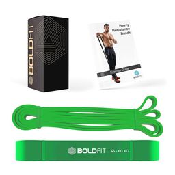 BOLDFIT Green Solid Heavy Resistance Band-image-22