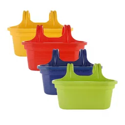 Kuber Industries 4 Pcs Double Hooks Plant Container Pots image 2