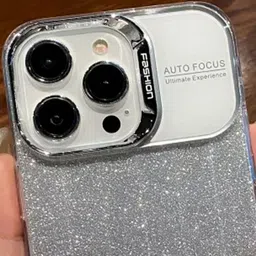 Luxury Kase LK120 Solid iPhone 13 Pro Max Fashion Transparent Glitter Bling Back Case image 4