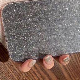 Luxury Kase LK120 Solid iPhone 13 Pro Max Fashion Transparent Glitter Bling Back Case image 3