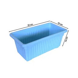 Kuber Industries Set Of 6 Rectangular Jupiter Plastic Window Pot image 2