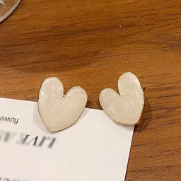 Krelin Gold-Plated Heart Shaped Stud Earrings-33