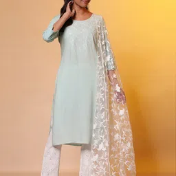 AURELIA Floral Embroidered Thread Work Dupatta-picture-31