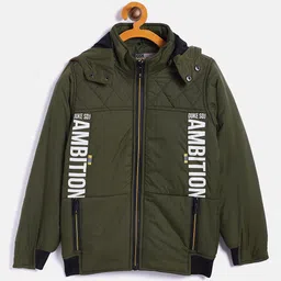 Duke Boys Green Typography Padded Jacket-picture-44