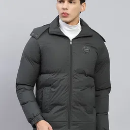 Monte Carlo Men Hooded Solid Casual Padded Lightweight Jacket-31