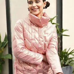 STREET 9 Women Stunning Pink Solid Jacket-image-53