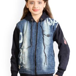 BAESD Girls Typography Printed Bomber Jacket-picture-19