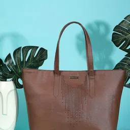 OsaiZ PU Structured Oversized Shopper Tote Bag-17