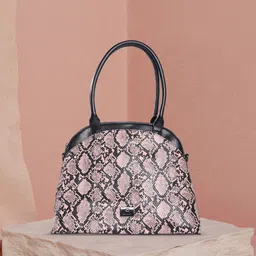 Caprese Animal Textured Structured Handheld Bag-image-5