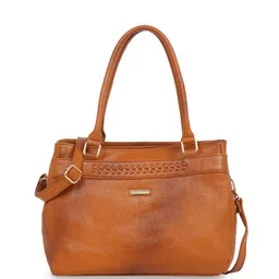 Teakwood Leathers Textured Leather Structured Handheld Bag-9