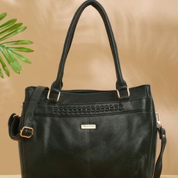 Teakwood Leathers Textured Leather Structured Handheld Bag-10